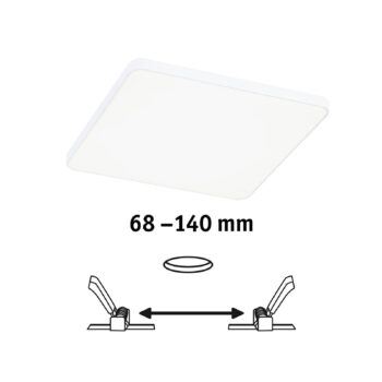 Paulmann Veluna Edge IP44 4000K dimm 16x16cm