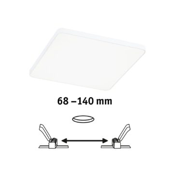Paulmann Veluna Edge IP44 4000K dimm 16x16cm