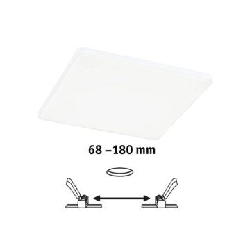 Paulmann Veluna Edge IP44 4000K dimm 20x20cm