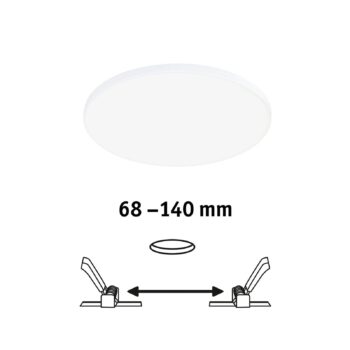 Paulmann Veluna Edge IP44 4000K dimm Ø 16cm