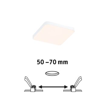 Paulmann Veluna Edge LED zapustená IP44 3000K 9x9cm