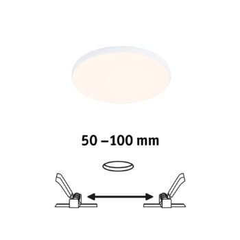 Paulmann Veluna Edge LED zapustená IP44 3000K Ø 12cm