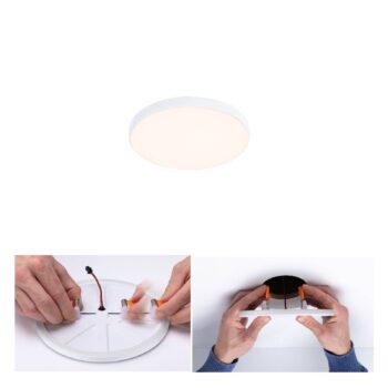Paulmann Veluna Edge LED zapustená IP44 3000K Ø 9cm