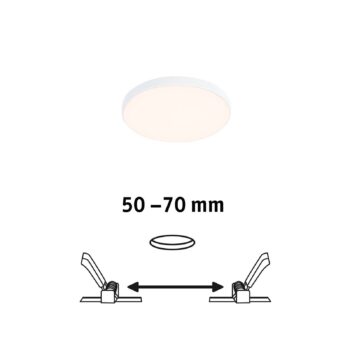 Paulmann Veluna Edge LED zapustená IP44 3000K Ø 9cm