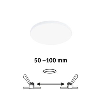 Paulmann Veluna Edge LED zapustená IP44 4 000K Ø 12cm