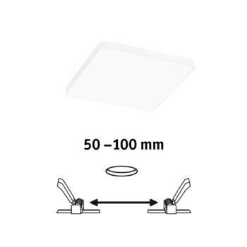 Paulmann Veluna Edge LED zapustená IP44 4000K 12x12cm