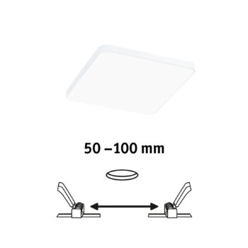 Paulmann Veluna Edge LED zapustená IP44 4000K 12x12cm