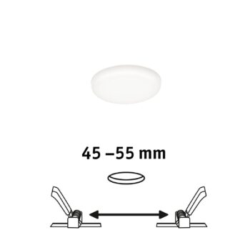 Paulmann Veluna zapustené LED 4 000 K Ø 7,5 cm