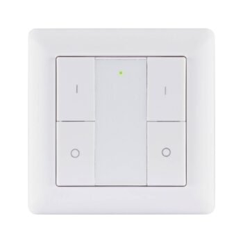 Paulmann nástenný vypínač ZigBee 2-gang on/off/dimmer