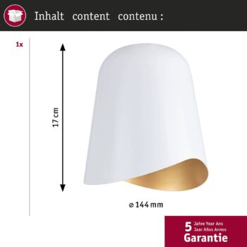 Paulmann tienidlo na lampu U-Rail Alvaro biela/zlatá DecoSystems