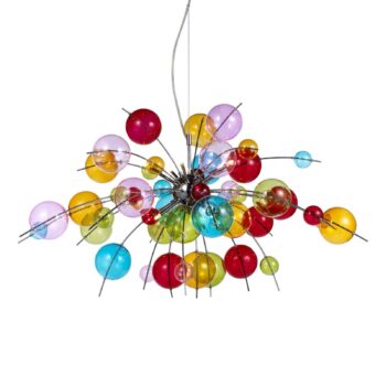 Pestrá závesná lampa Aurinia Ø 98 cm