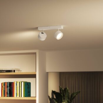 Philips Bracia LED stropné bodové svetlá 2-plameňové, biele
