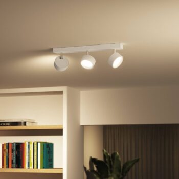 Philips Bracia LED stropné bodové svetlá 3-plameňové, biele