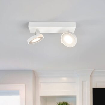 Philips Clockwork stropné LED svietidlo biele 2pl.