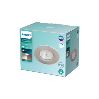 Philips Dive LED svetlo IP65 okrúhle strieborná