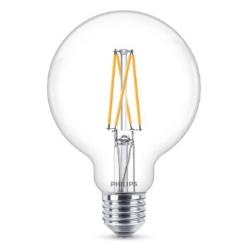 Philips E27 5,9 W LED G95 číra stmievateľná 927