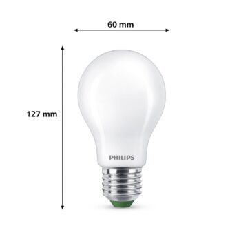 Philips E27 LED žiarovka A60 4W 840lm 2700K matná 3 ks balenie