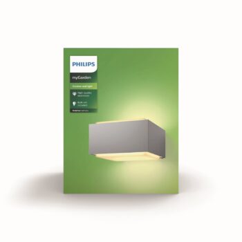 Philips Hedgehog vonkajšie nástenné svietidlo sivá