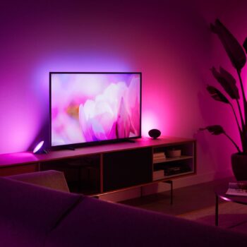 Philips Hue Bloom stolná lampa čierna white&color