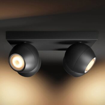 Philips Hue Buckram 4-pl. stmievač čierny