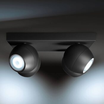 Philips Hue Buckram 4-pl. stmievač čierny