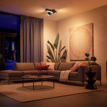 Philips Hue Centris Cross 3–pl., čierna