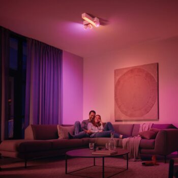 Philips Hue Centris Cross LED reflektor, biely, 3 svetlá RGB CCT