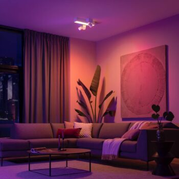 Philips Hue Centris Cross LED reflektor, biely, 3 svetlá RGB CCT