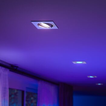 Philips Hue Centura zapustené LED hranaté, biela