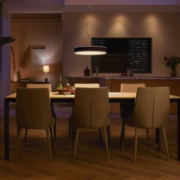Philips Hue Enrave závesné LED svietidlo, čierna