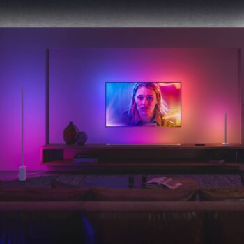 Philips Hue Gradient Signe stojaca LED lampa biela