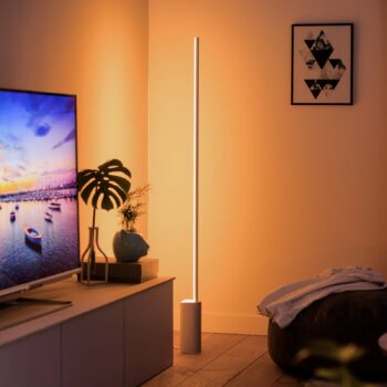 Philips Hue Gradient Signe stojaca LED lampa biela