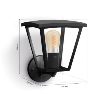Philips Hue Inara vonkajšie nástenné LED, čierna