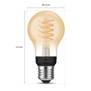 Philips Hue White E27 7 W filament A60 550lm