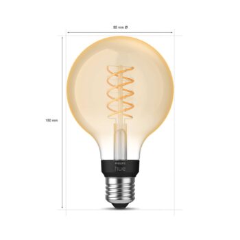 Philips Hue White filament globe G93 E27 7,2 W