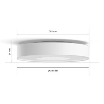 Philips Hue Xamento LED stropné svetlo biele 38 cm
