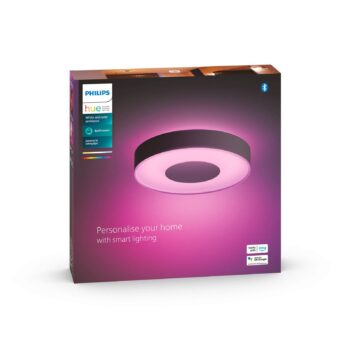 Philips Hue Xamento stropné LED svetlo 38cm čierna