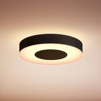 Philips Hue Xamento stropné LED svetlo 38cm čierna