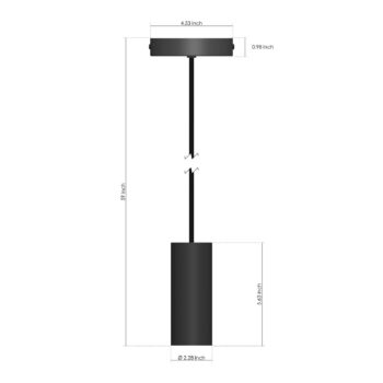 Philips Hue závesné svietidlo E27, 1-pl. čierna