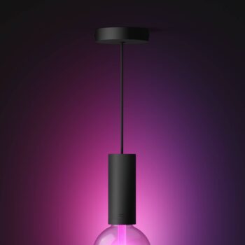 Philips Hue závesné svietidlo E27, 1-pl. čierna