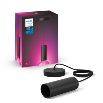 Philips Hue závesné svietidlo E27, 1-pl. čierna