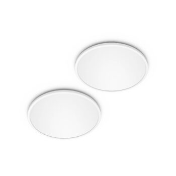 Philips LED SuperSlim 2-dielna sada biela IP44 Ø 25 cm 2 700 K