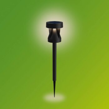 Philips LED solárna lampa Avery, zemný kolík, čierna, IP44