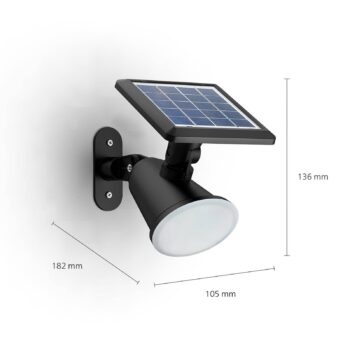 Philips LED solárne nástenné svetlo Jivix, balenie po 2 ks