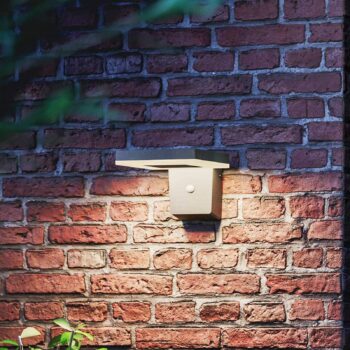Philips LED solárne nástenné svetlo Zonal, hlava 16 x 16 cm