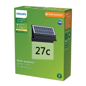 Philips LED solárne nástenné svetlo s číslom domu Enkara
