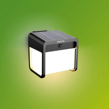 Philips LED solárne vonkajšie nástenné svietidlo Ezra UE, plast, IP44