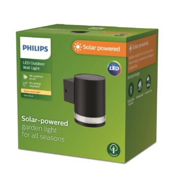 Philips LED solárne vonkajšie nástenné svietidlo Fyce