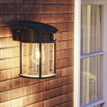 Philips LED solárne vonkajšie nástenné svietidlo Geri UE senzor, okrúhle, IP44