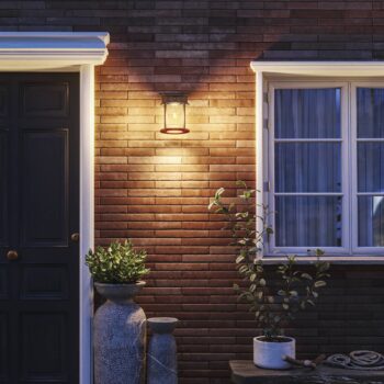 Philips LED solárne vonkajšie nástenné svietidlo Geri UE senzor, okrúhle, IP44